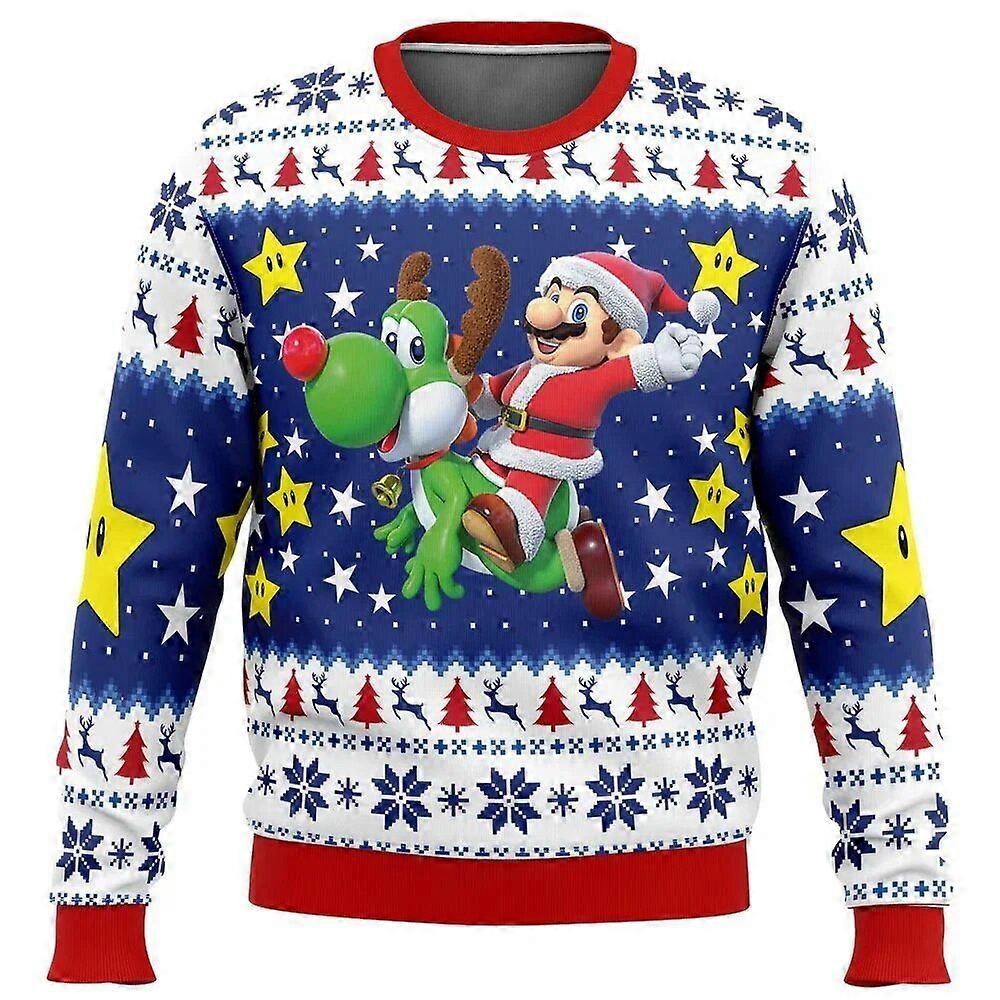 2023 Julkarneval Unisex Jultröja Anime Cosplay3D Sweatshirt Höst- och vinterkläder Gåva