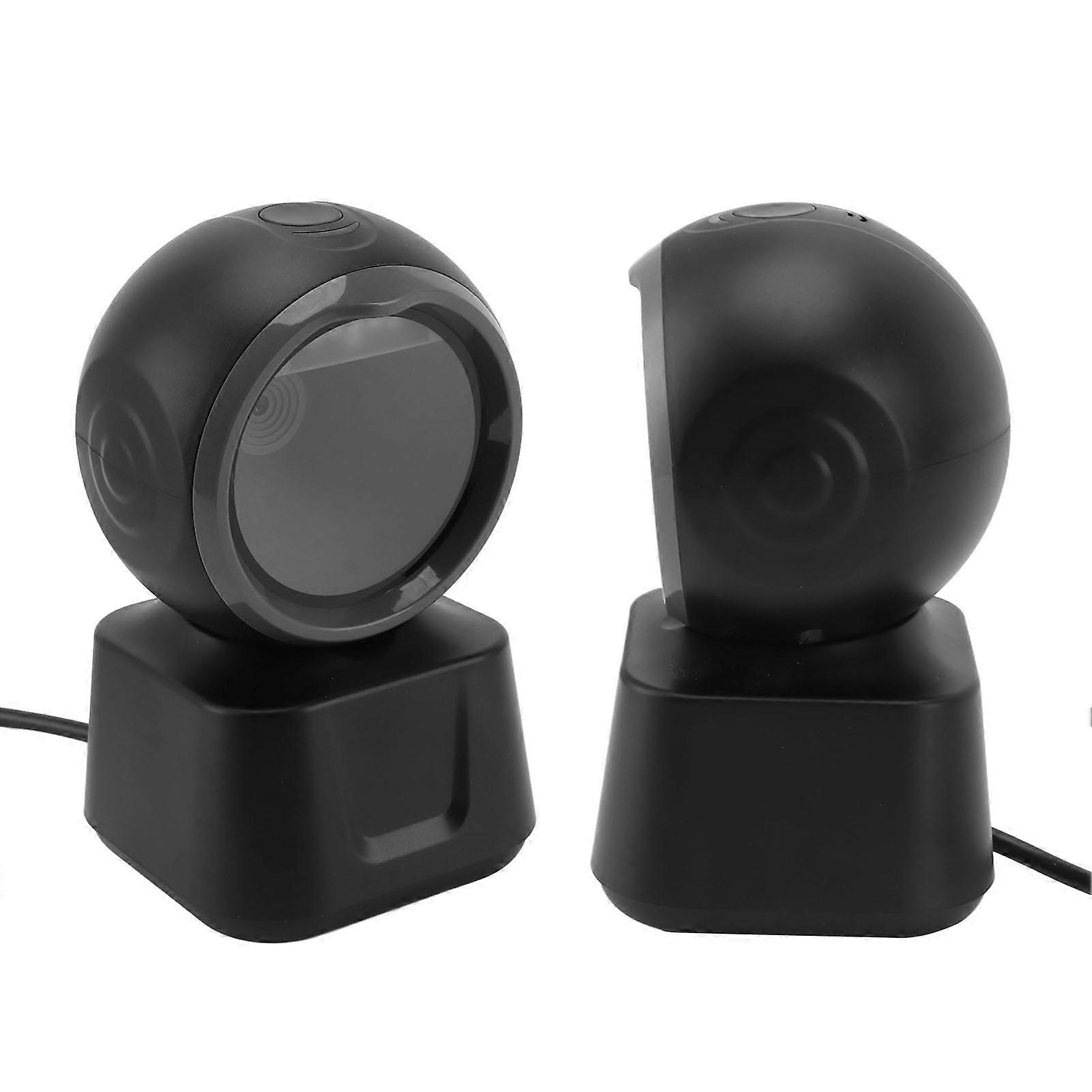 Desktop Barcode Scanner 1D 2D QR USB Omnidirectional Hands-Free