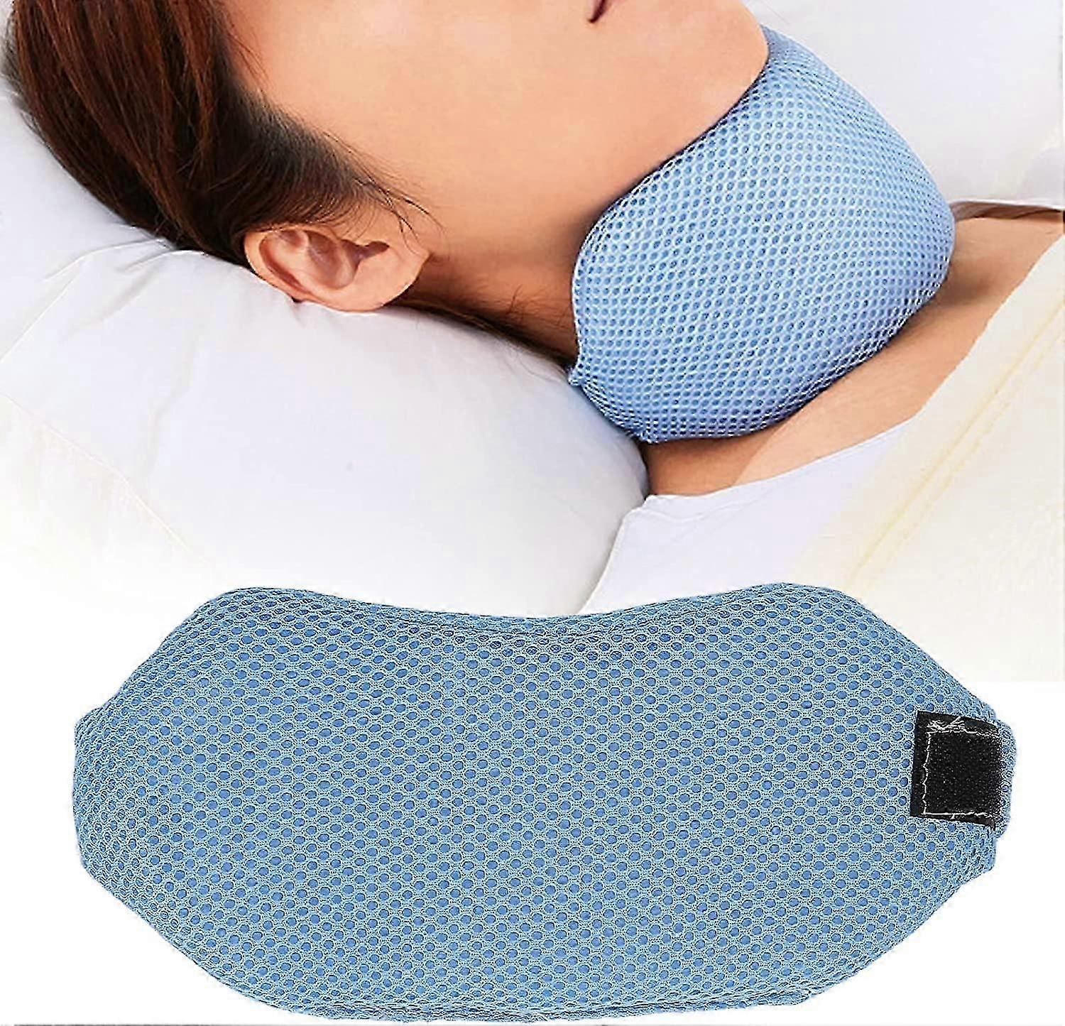 high qualityNeck Collar Against Snoring Chin Strap Against Snoring To Improve Near Sleep Breathable Mesh Snoring Reducing Strap