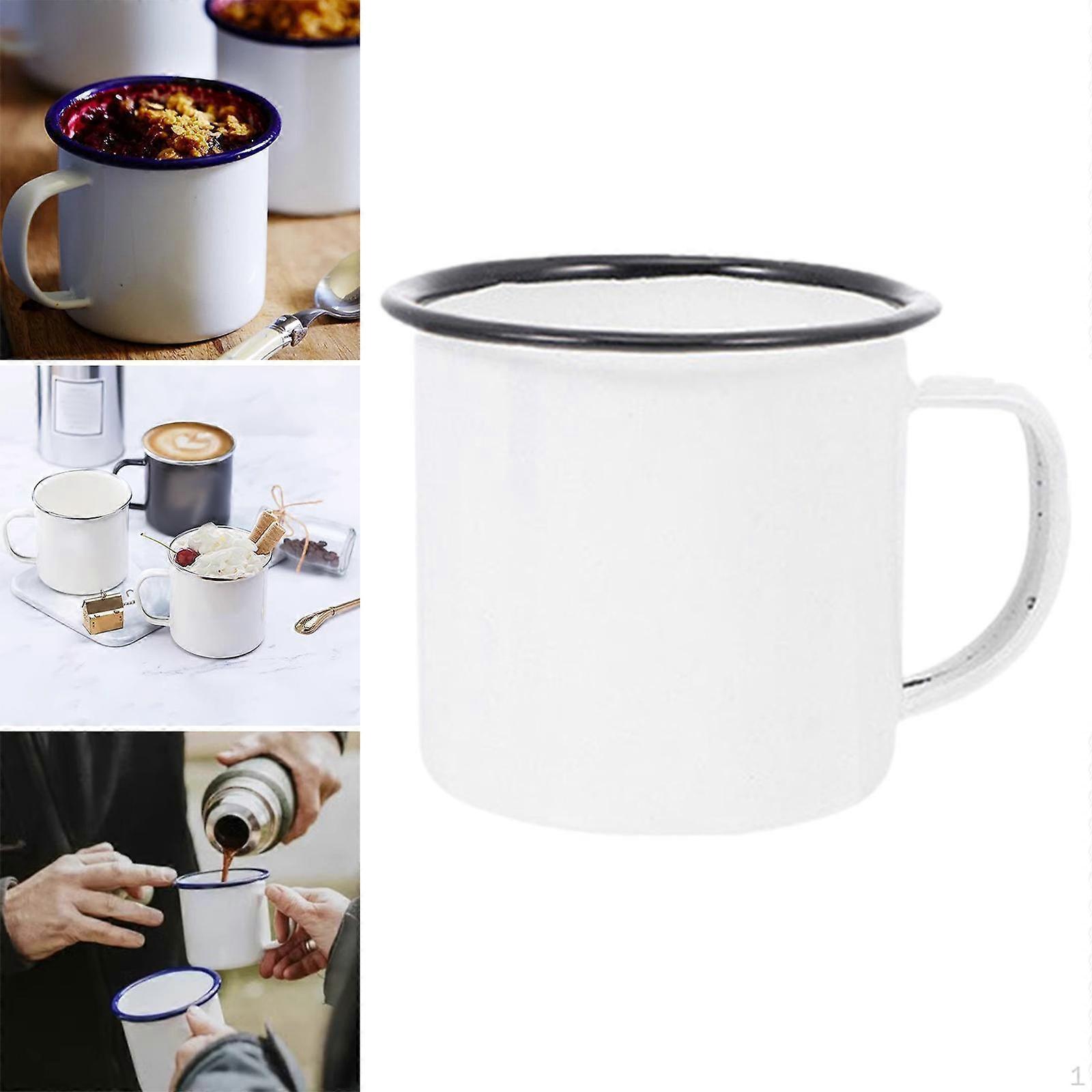 Chic Enamel Coffee Cup Set for Contemporary Living
