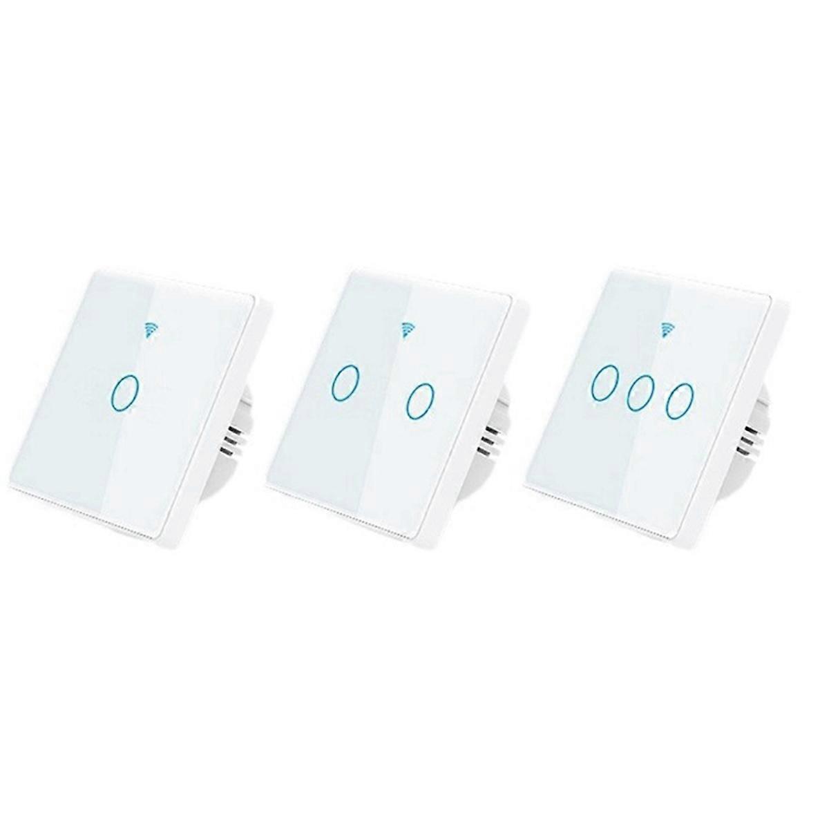 Wi-Fi Wall Switch, Smart Touch Screen Control for Alexa,Intelligent Light Switch, Used to Adjust th