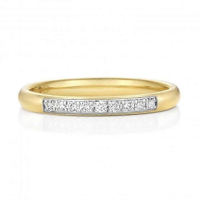 结婚戒指 18K 金钻石永恒戒指 WQ221/I