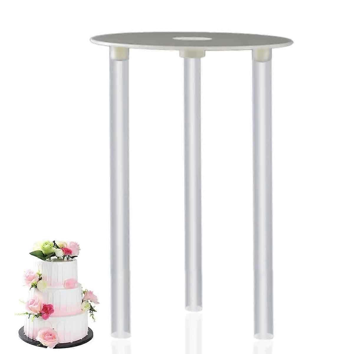 Double Layer Cake Stand Food Grade PP Plastic Cake Layer Support Stand DIY Baking Accessories