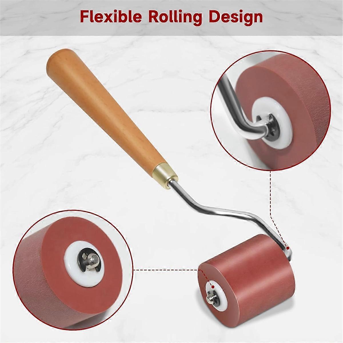 3pcs Rubber Rollers Rollers for Crafting, Ink Roller Set