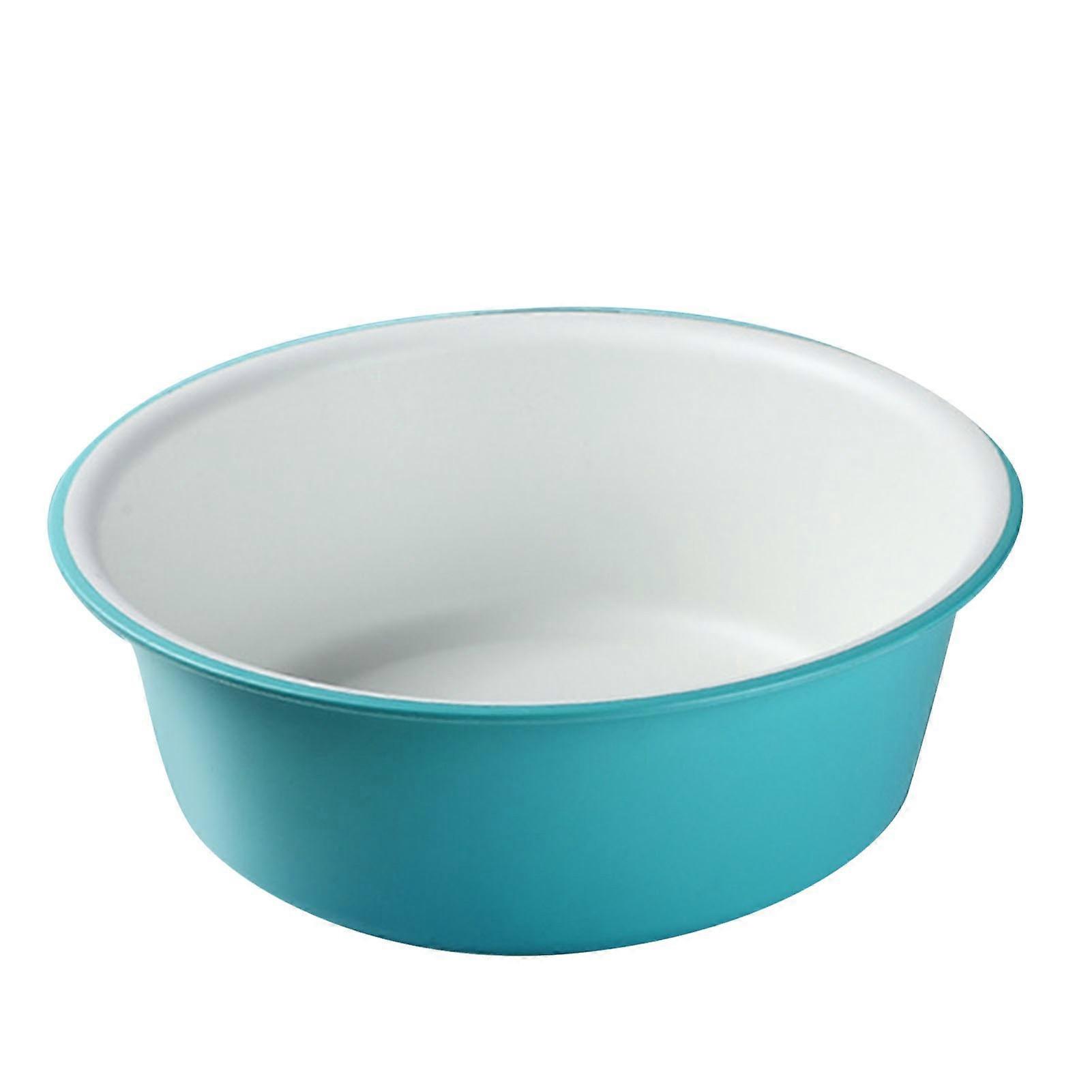 Wash Basin Plastic Thickened Multipurpose Washtub for Face Cleansing Washing Clothes Feet White 29.7x10.2cm