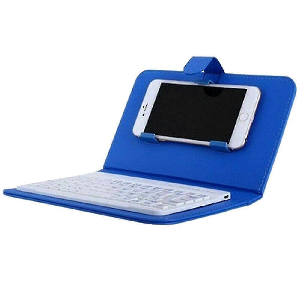 Mini clavier Bluetooth sans fil étui en cuir Smartphone