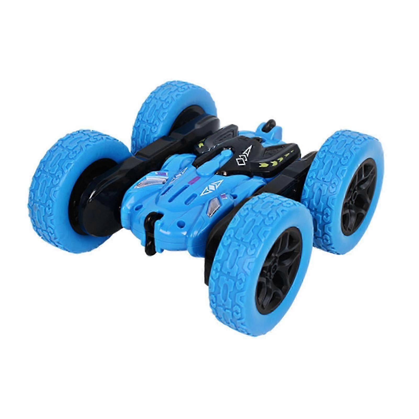 Enfants Télécommande Voiture avec Musique Lumineuse Colorée Double Face 360 degrés Rotation et Tumbling Cascade Véhicule Jouet Garçons Filles Électrique Rc Voiture Jouet