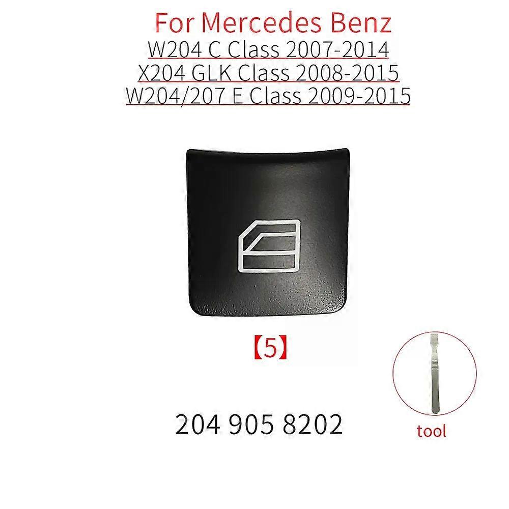 compatible for W204 W212 W207 X204 Car Power Window Switch Button Cover Cap compatible for C E GLK Class Coupe C200 E260 GLK300