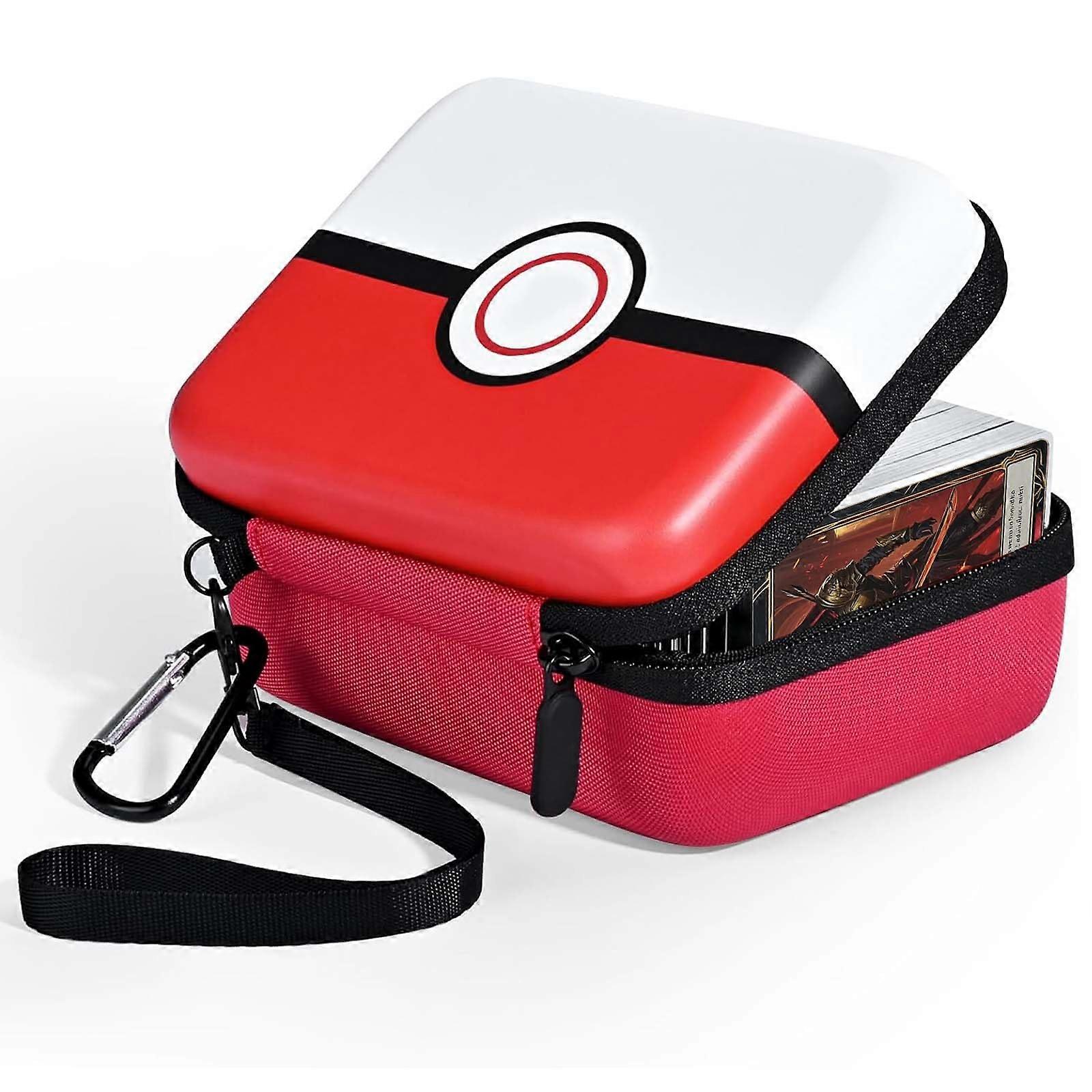 Carrying Case for PM TCG Trading Cards, Holds 400+ Cards, Hard-Shell Storage Box for Magic MTG and PTCG, Durable Card Holder