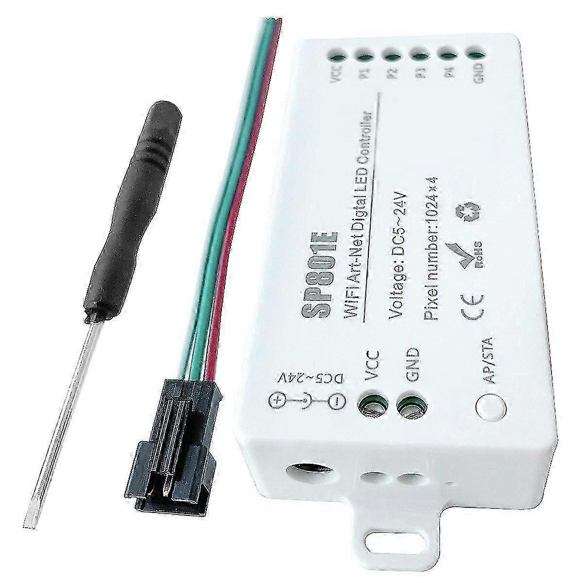 Sp801e Wifi Phantom Controller Bluetooth Wifi Dual Mode Rectangular Light Effect Controller