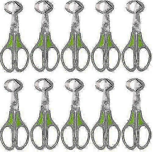 10-Piece Quail Egg Shell Cutting Scissors Set with Stainless Steel Opener for Egg Shell Opening