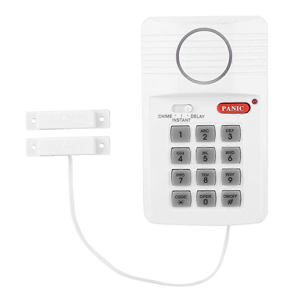 Door Alarm System 3 Settings Security Keypad with Panic Button for Home Office