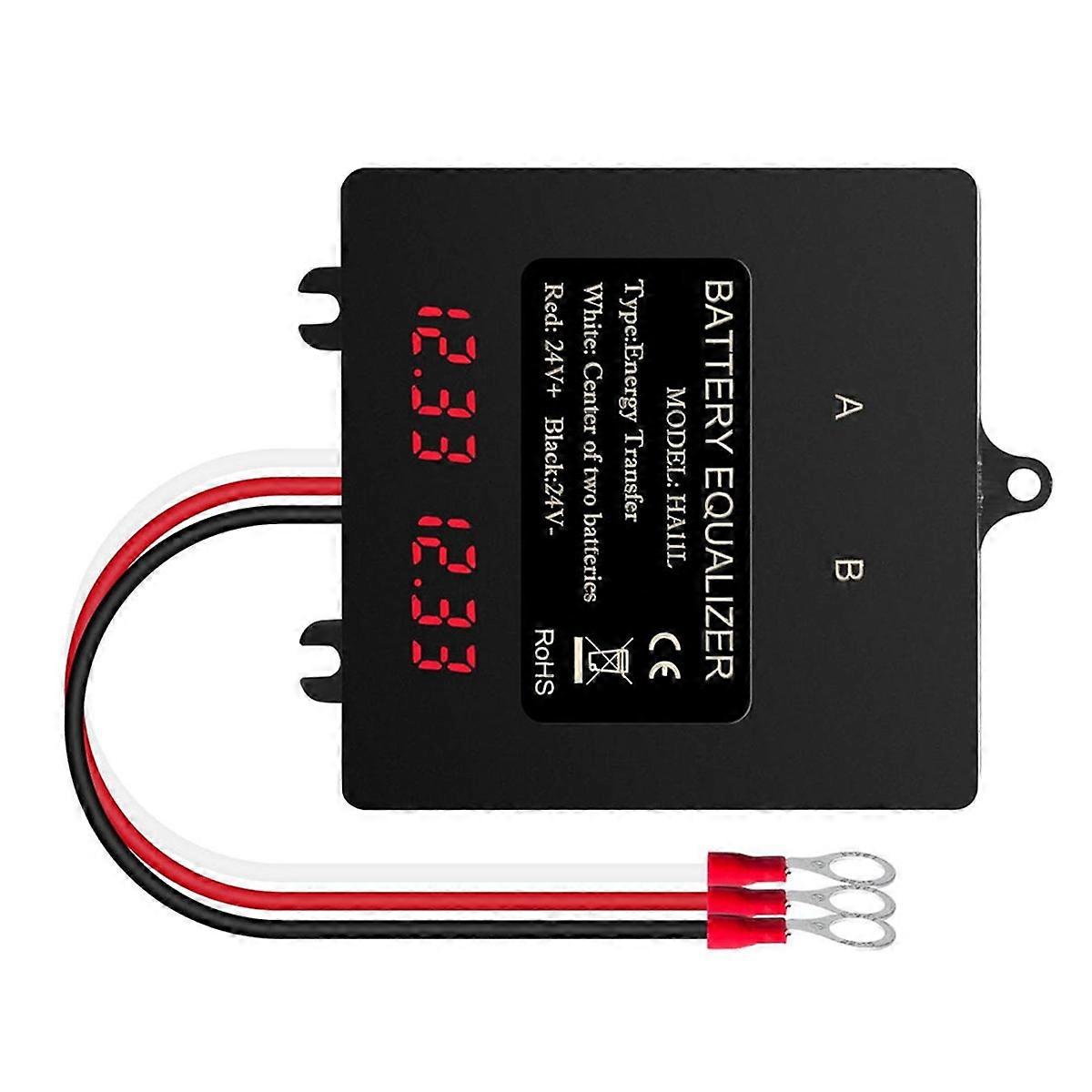 Battery Equalizer Intelligent Battery Balancer for Lead-Acid Lithium Batteries 24V Digital 2X12V El