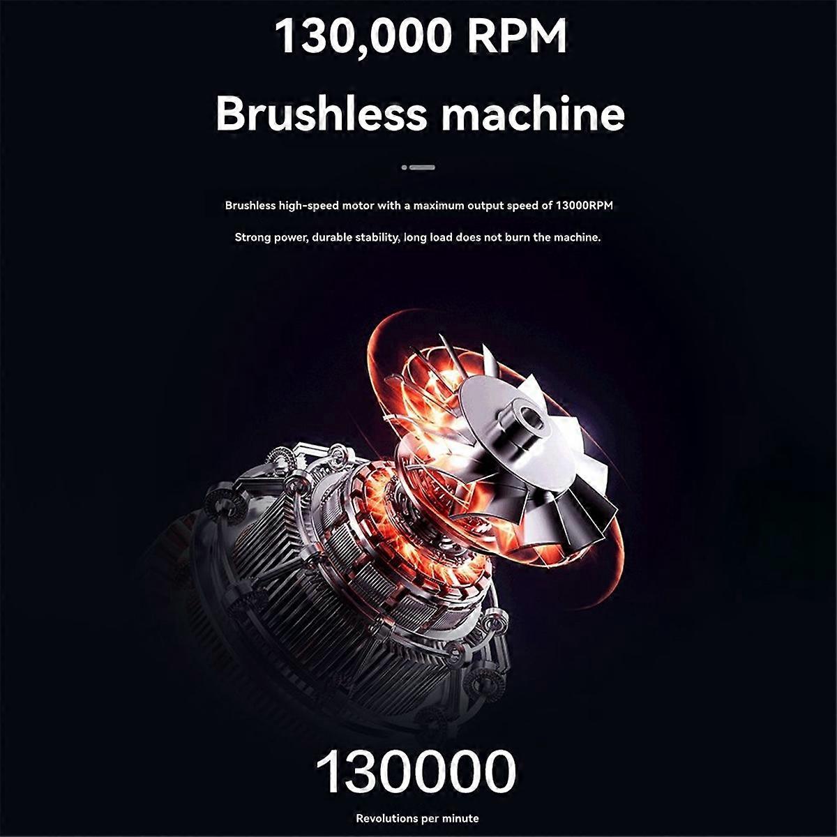 130000RPM Mini Turbo Jet Fan Air Blower Fan with Led Display&Light 4 Gear Wind Speed Dust Cleaner Va