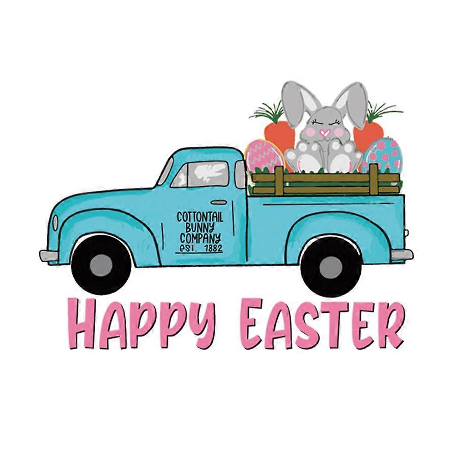 Easter Eggs & Bunny Vinyl Heat Transfer Decals - Multisize Sticker Pack