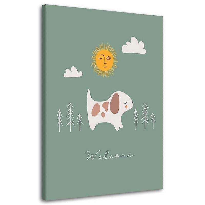 Obraz na plátně, Procházka se psem - 70x100