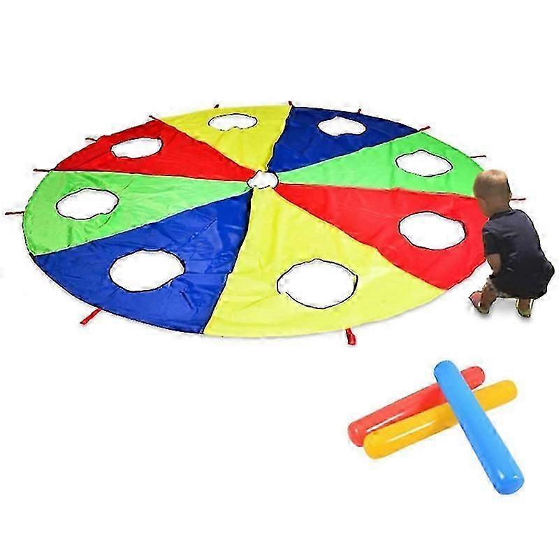 Ουράνιο τόξο αλεξίπτωτο αλεξίπτωτο 6 πόδια, Παίξτε αλεξίπτωτο υπαίθριο παιχνίδι (W Mouse) παιχνίδι δραστηριότητας με 3x αέρα