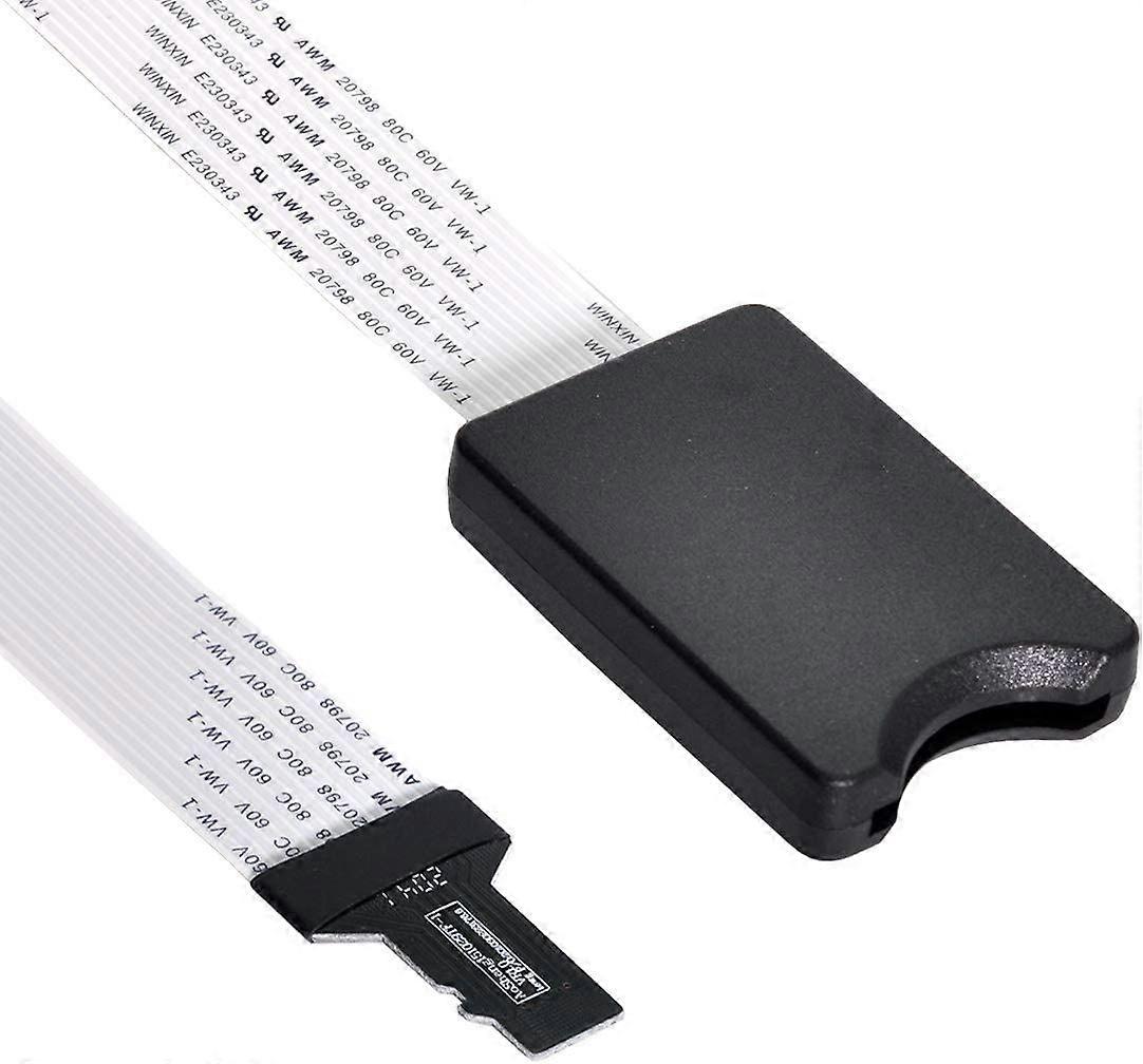 CY Memory Card Kit Micro-SD TF Male to SD Female Extension Soft Flat FPC Cable Extender 25cm,30 Pcs