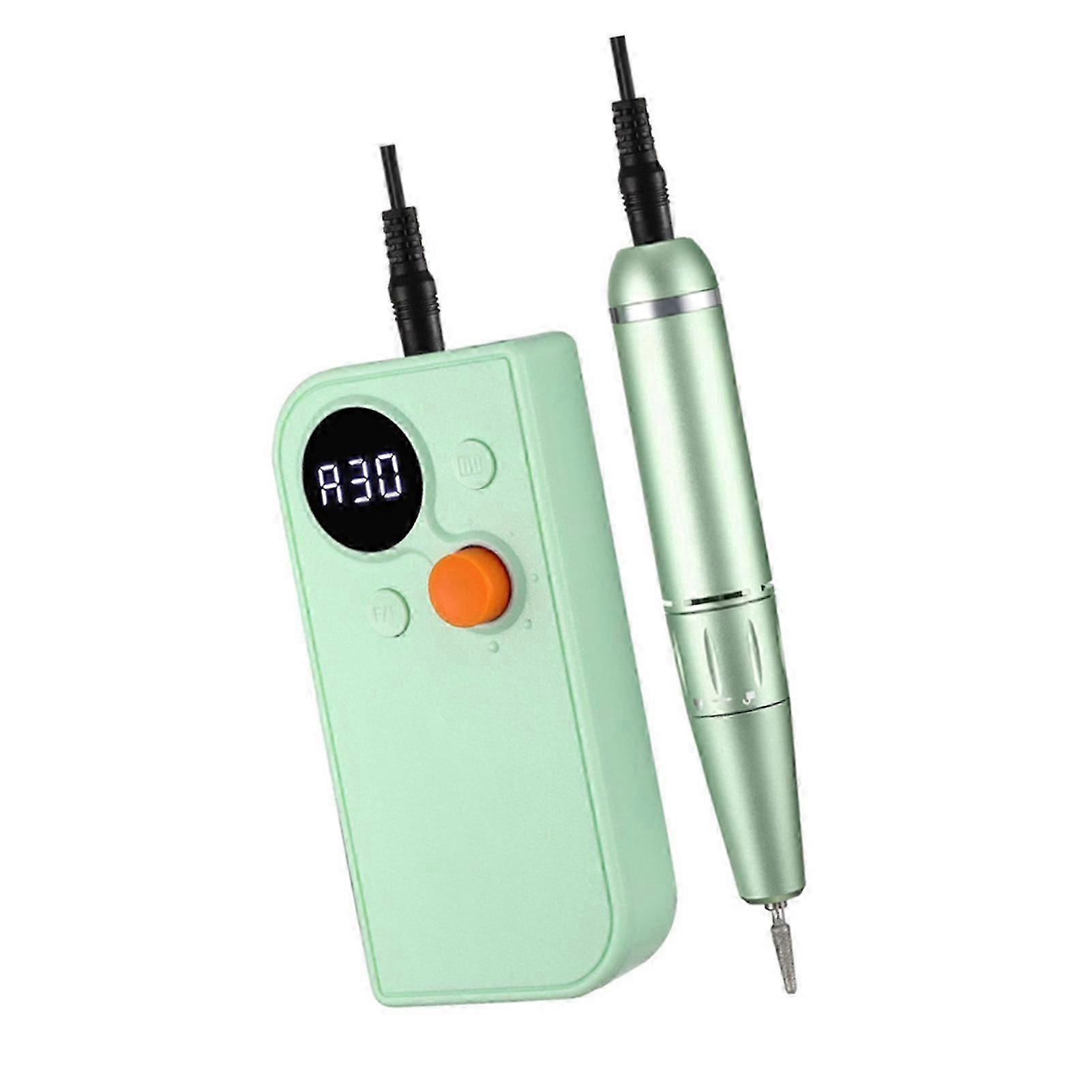 UV101 Perceuse à ongles LED Écran 030000RPM Ensemble de machines à meuler les ongles potable Vert