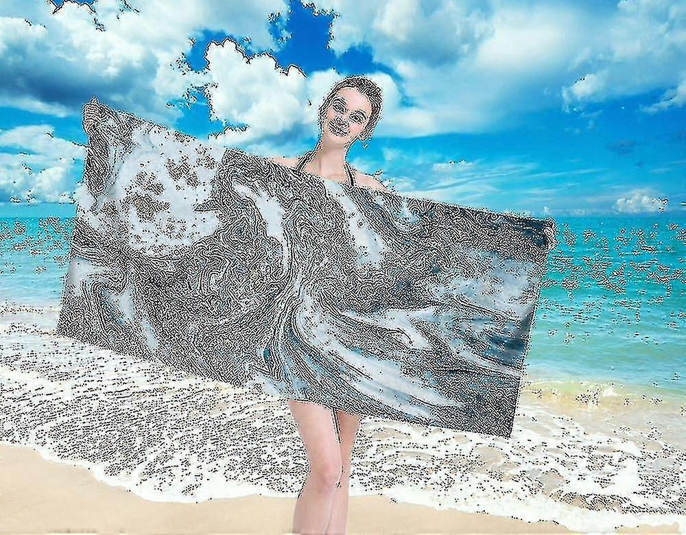 Mikrokuituhiekkavapaa rantapyyhehuopa nopea nopea kuiva Super Absorbentti Kevyt ohut pyyhe