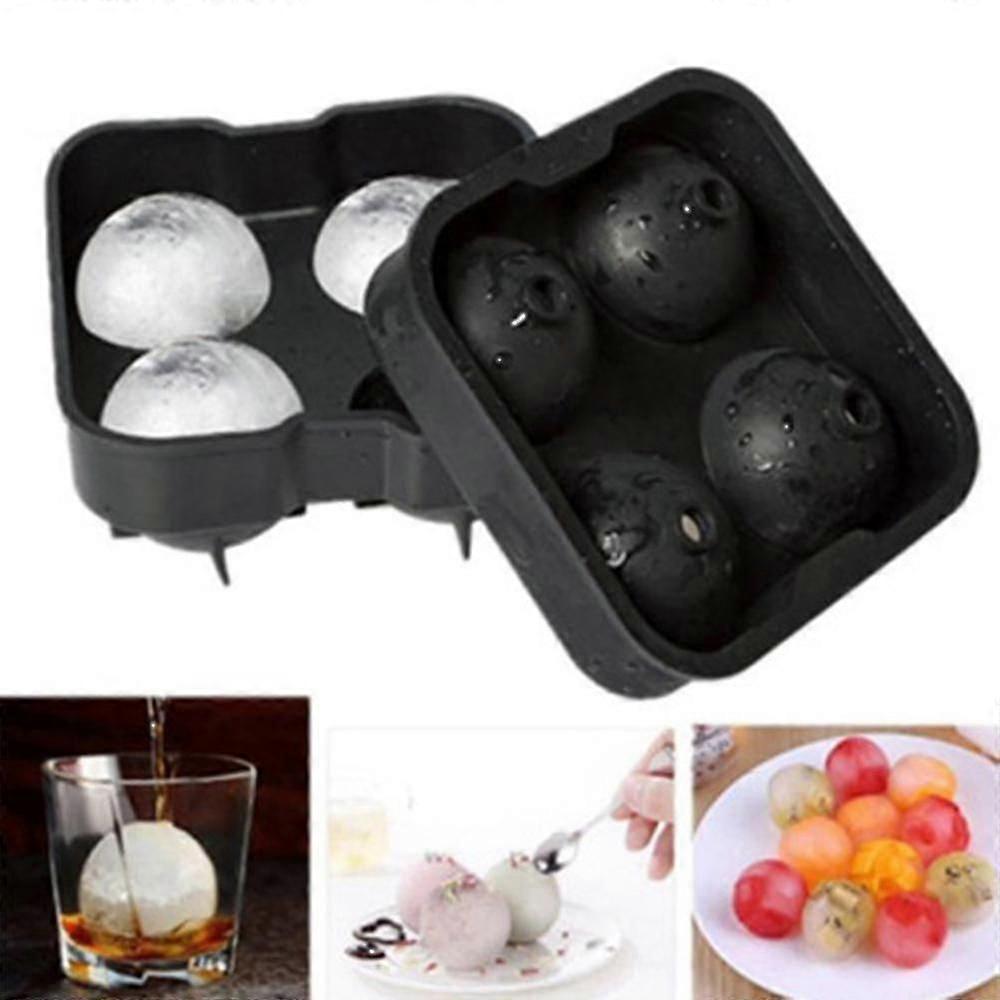 Flexible Soft Silicone Ice Ball Maker Mold Round Spheres Tray
