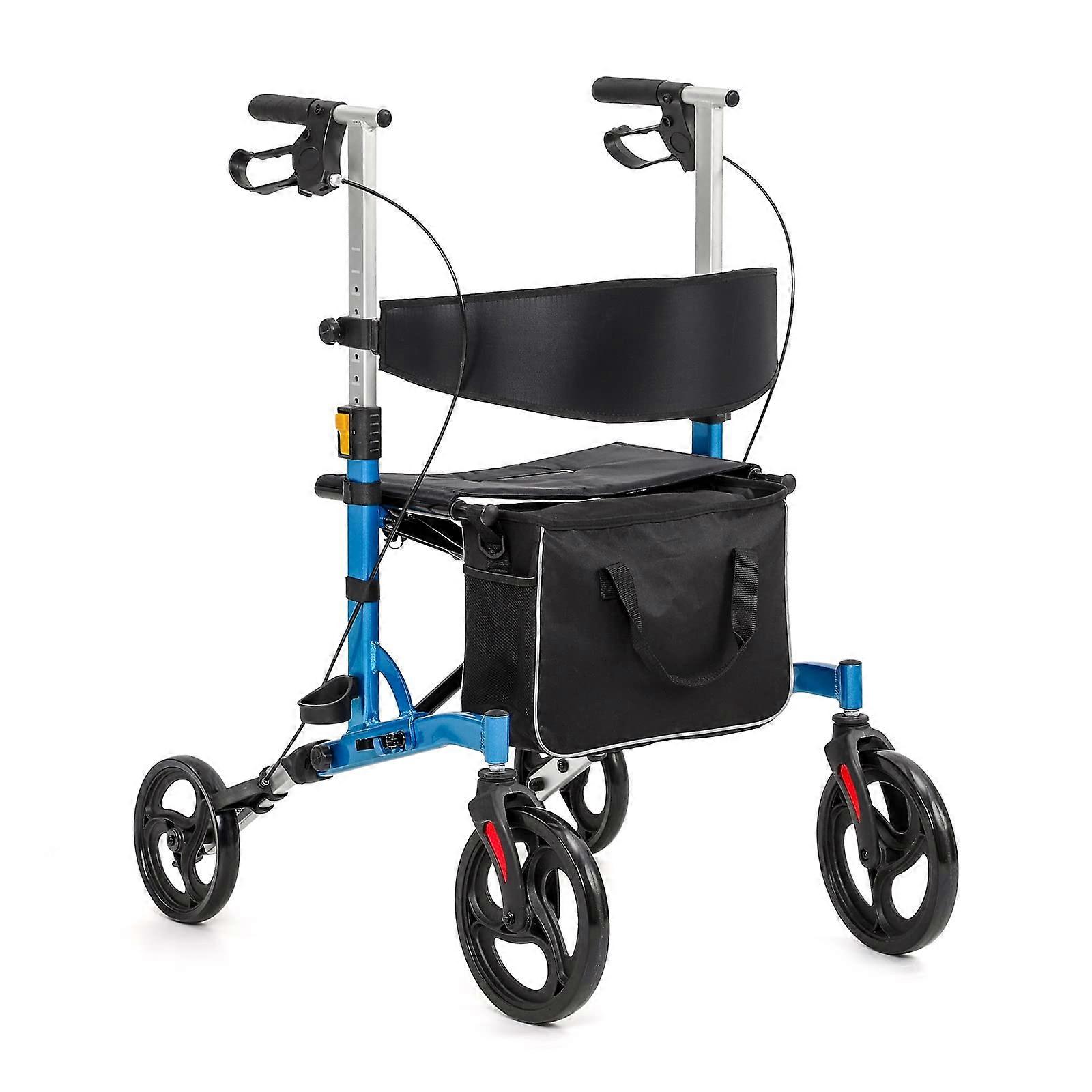 Rolling Walkers for Seniors with Seat Folding Double Rollator Walkers Aluminium Frame