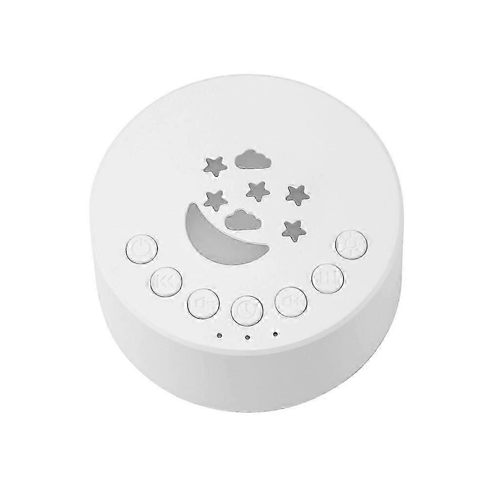 White Noise Sound Machine Small Travel Sound Machine with 18 Relaxing Nature-Sounds Portable Sound Therapy- for Home