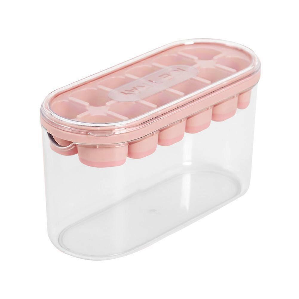 Press Ice Cube Maker Silicone Ice Tray Making Mold with Lid Ice Cube Trays
