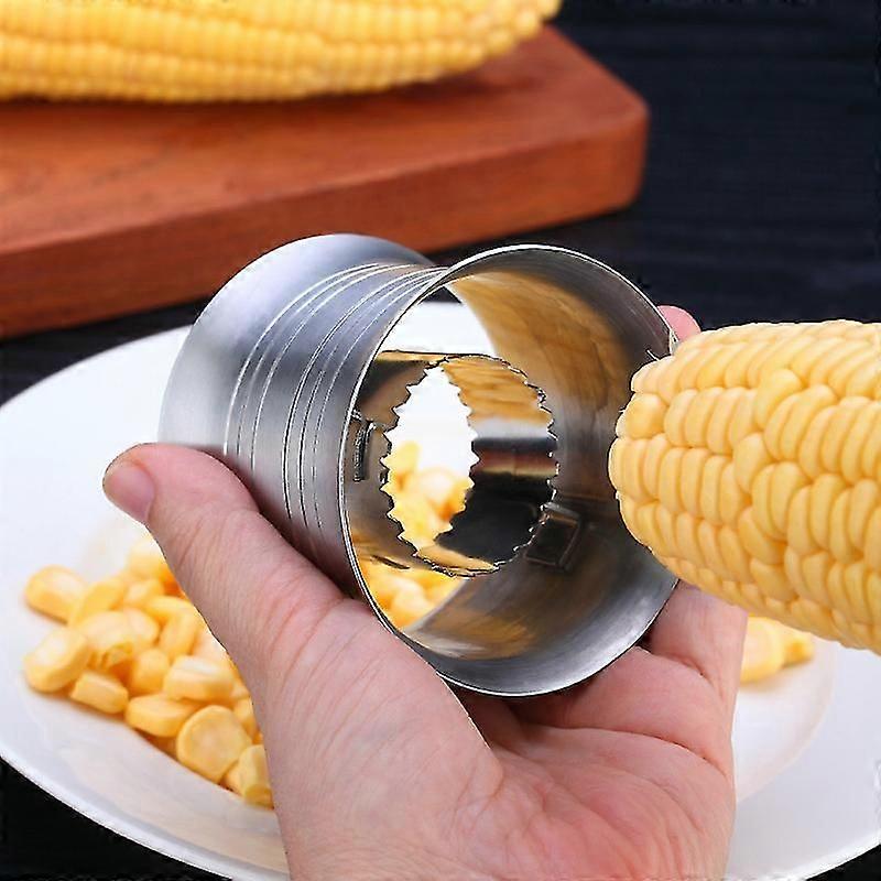 Corn Stripper, Better Quality Stainless Steel Corn Peeler Corn Cutter, Safer Corn Thresher Corn Stripping Tool, Professional Corn Remover Corn Zipper
