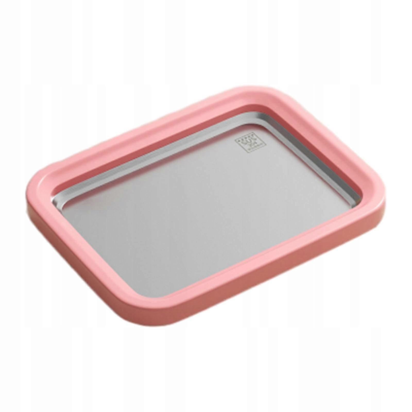 Diy Ice Cream Maker Roller Pan With 2 Scrapers 9inchx7inch Easy Pink