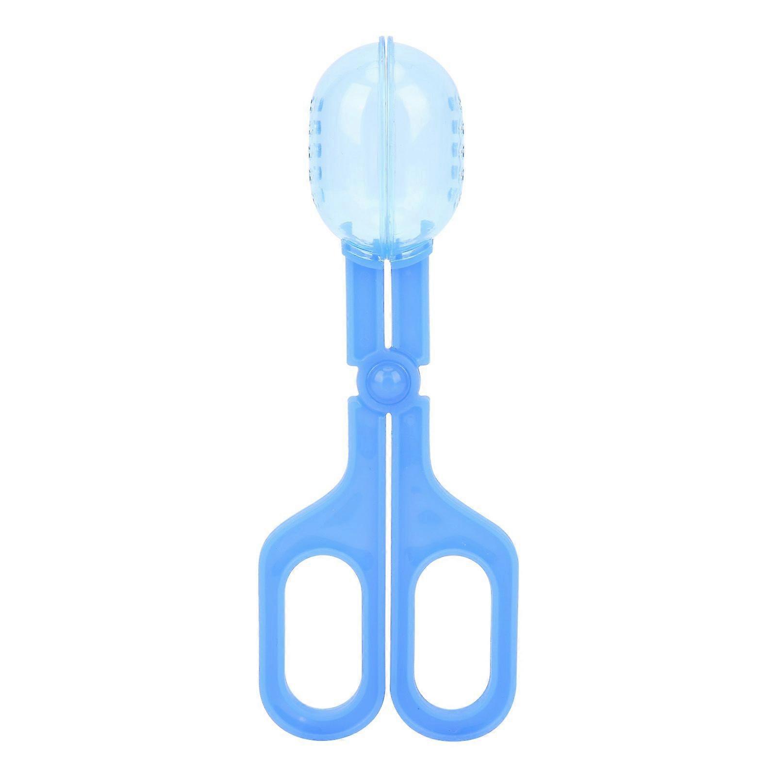 Reptile Feeding and Cleaning Tool Amphibian Terrarium Feeding Clamp for Spider Cricket (Blue)