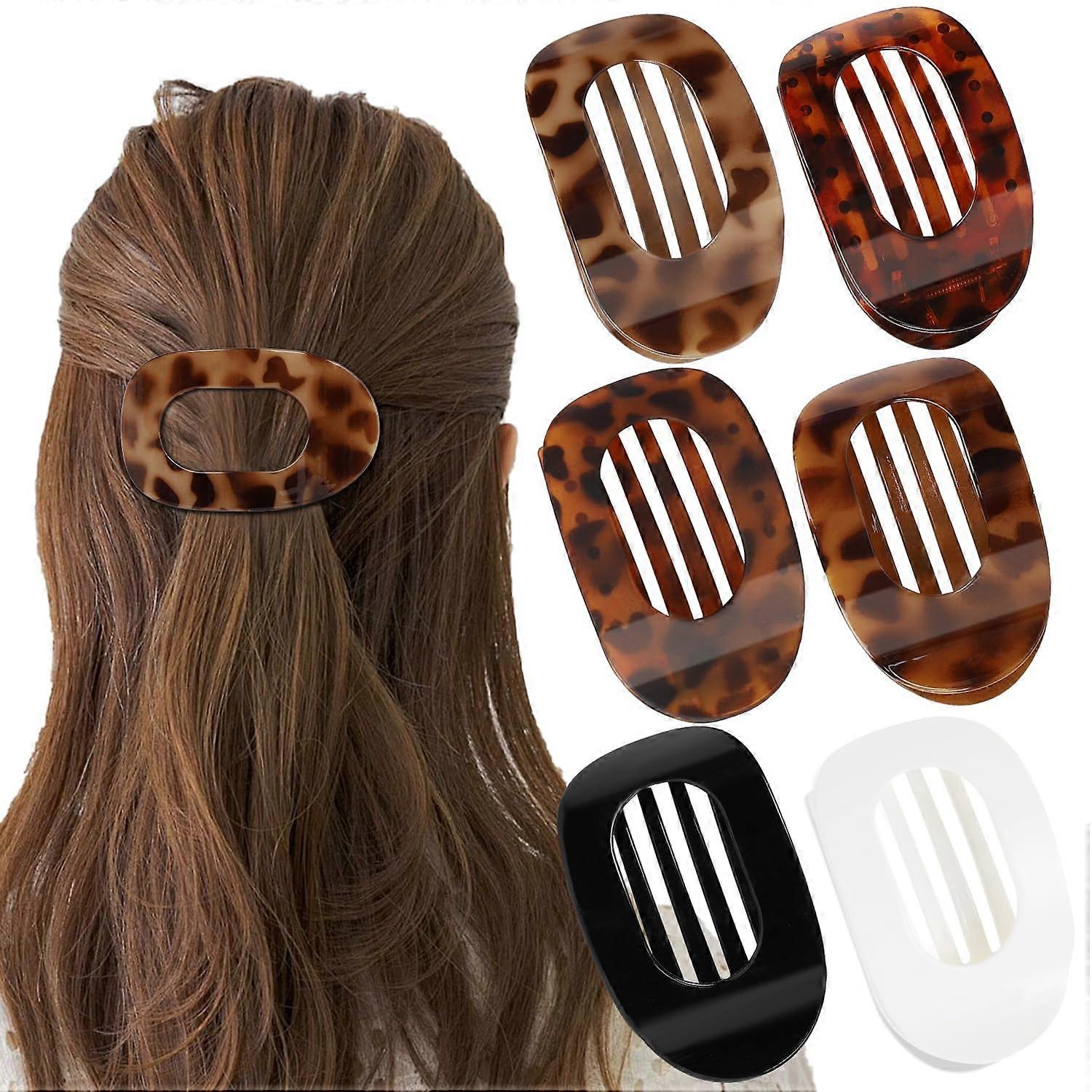 Flat Hair Clips for Women, French Hair Claw Clips for Thick 