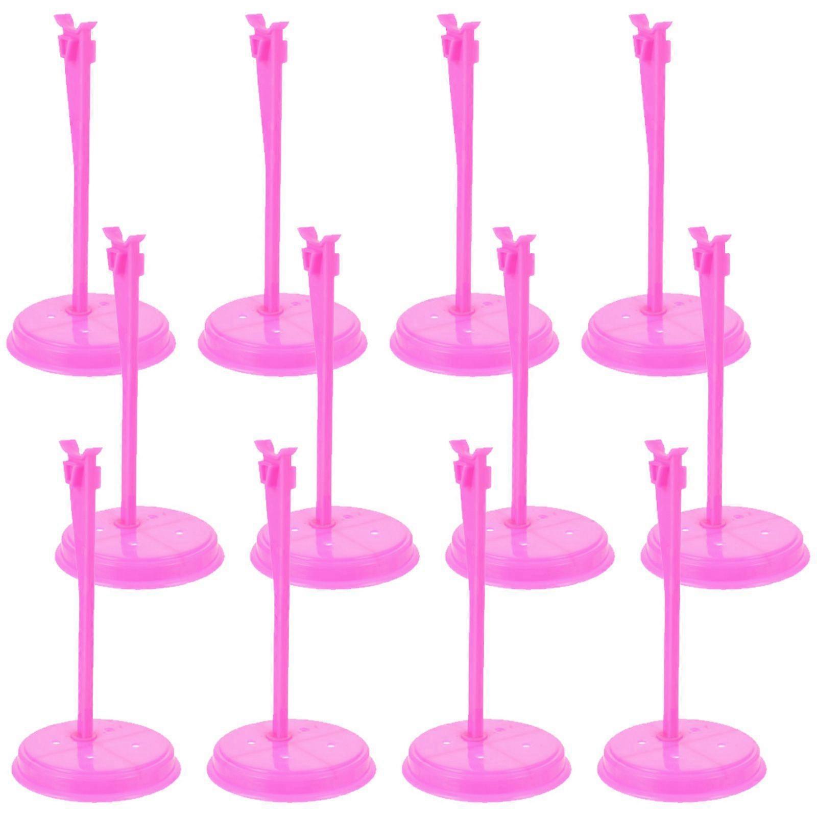 12pcs Doll Figures Stand Doll Support Rack Display Rack for Window Doll Decor (Random Color)