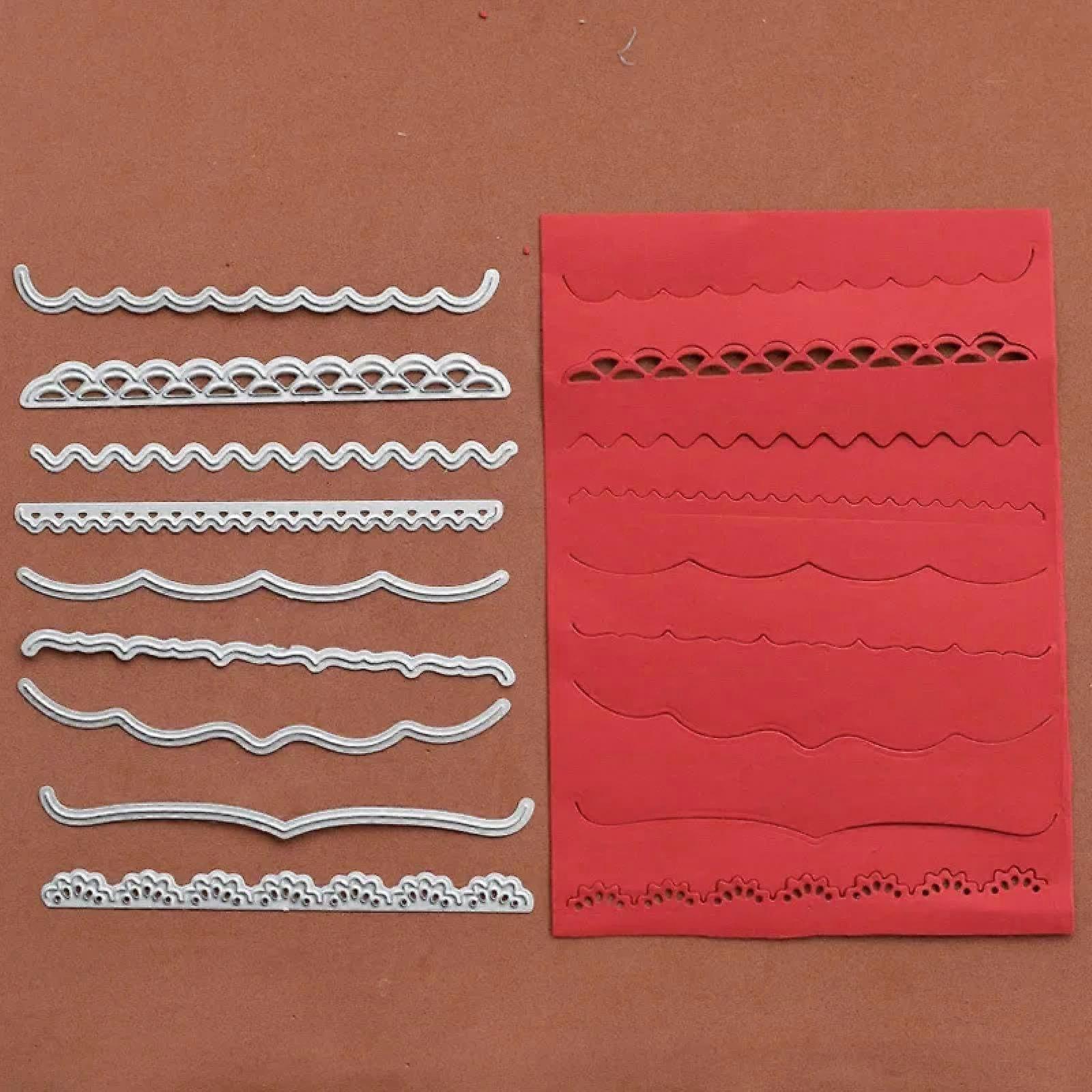 Card Making Tools,Metal Die Cuts,9Pcs 11.5x12cm Lace Cutting Dies Scrapbook Photo Album Embossing Template