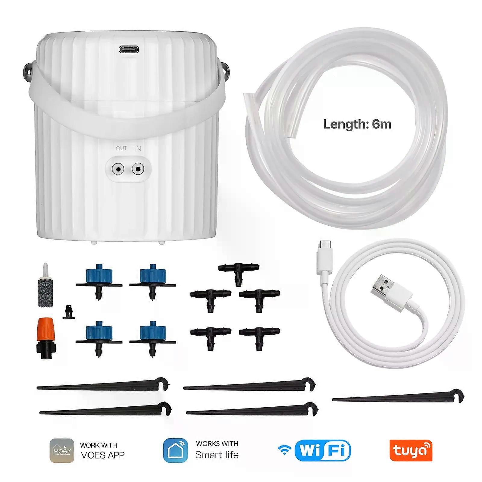 WiFi Watering Pump Timer Device Irrigation System Garden Tools Sprinkler Wired Design Auto Mode Manual App Control