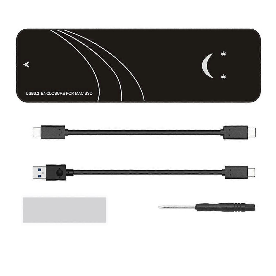 USB C 3.2 SSD Enclosure Universal Portable Solid State Drive Adapter for Air / Pro 2013-2017 SSDs 10 / 20Gbps with Cable 20G