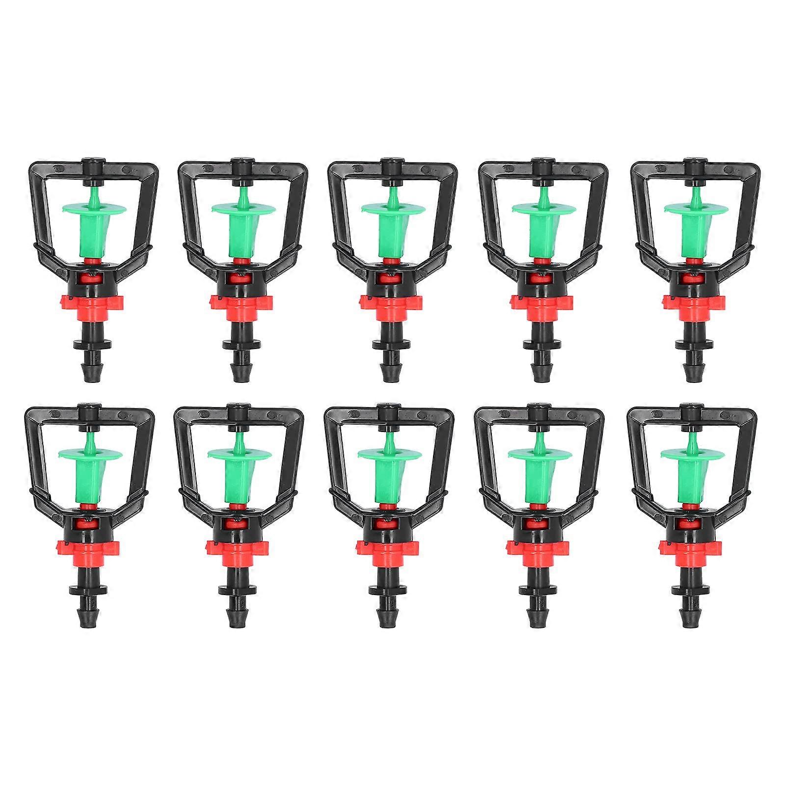 10pcs 360 Degree Rotating Micro Sprinkler Refraction Spray Nozzle, G Type Micro Nozzle, Plant Watering Atomizer Nozzle, Watering Pipe for Greenhouses