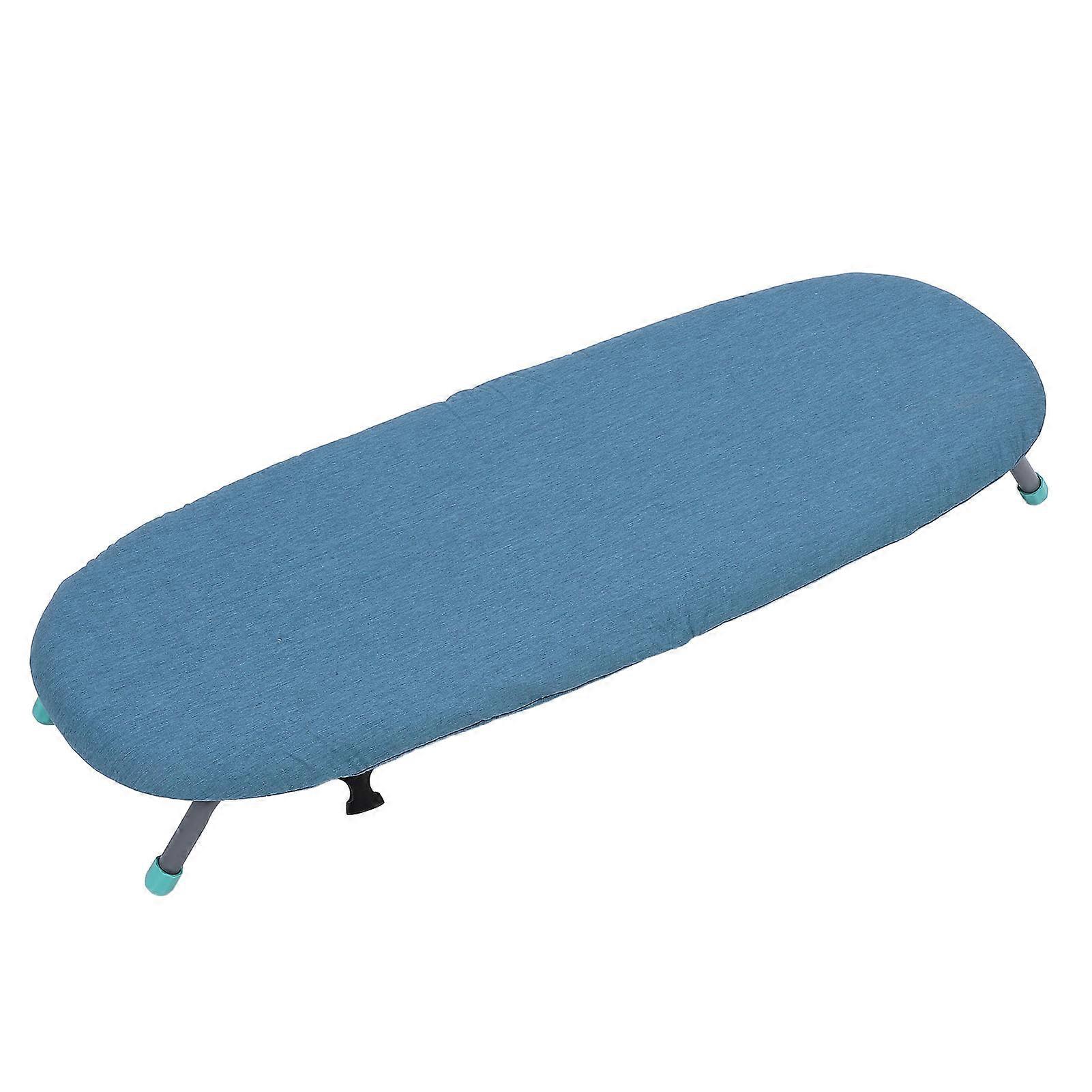 Foldable Ironing Board Anti Slip Feet Adjustable Height Space Saving Tabletop Iron Board for Small Living Space 