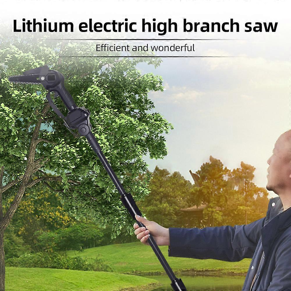 21V Electric Pruning Shears Cordless Telescopic 6 Inch Tree Trimmer Angle Adjustable Branch Cutter with SK5 Cutter Head Brushless Motor 1 Rechargeabl