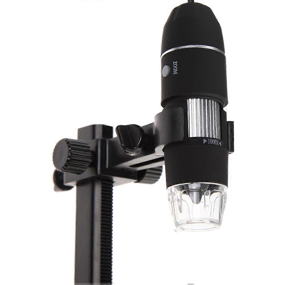 USB 1000X 8 LED Digital Microscope Magnifier Camera+Lift Stand Hot (Black)