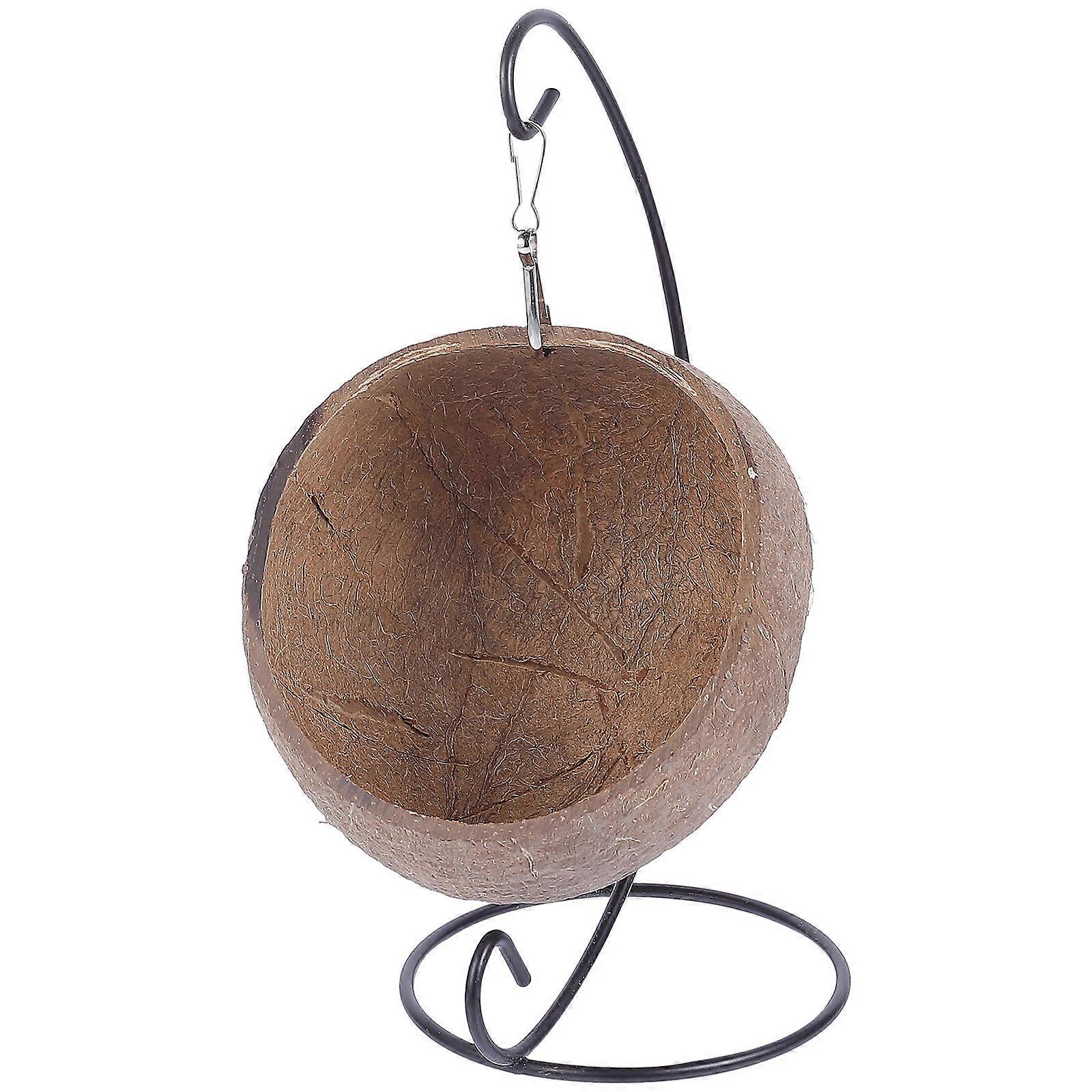 Coconut Shell Hamster Nest Hanging House Swing Bed for Small Animals, Winter & Summer Use