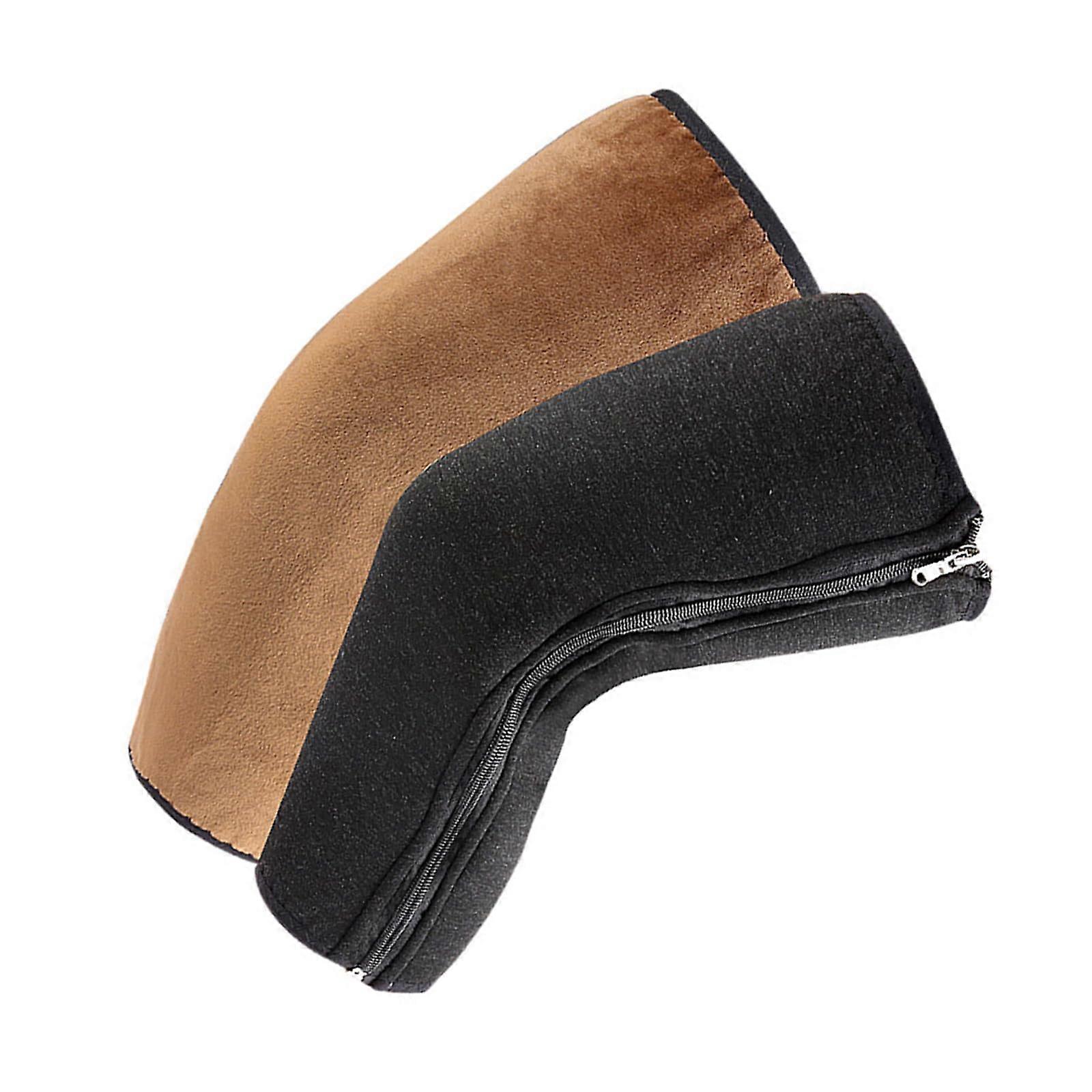 Thickened Knee Pads with Fleece Lining, FleeceLined Knee Warmers, Sleeves with Zipper, Knee Support for Elderly