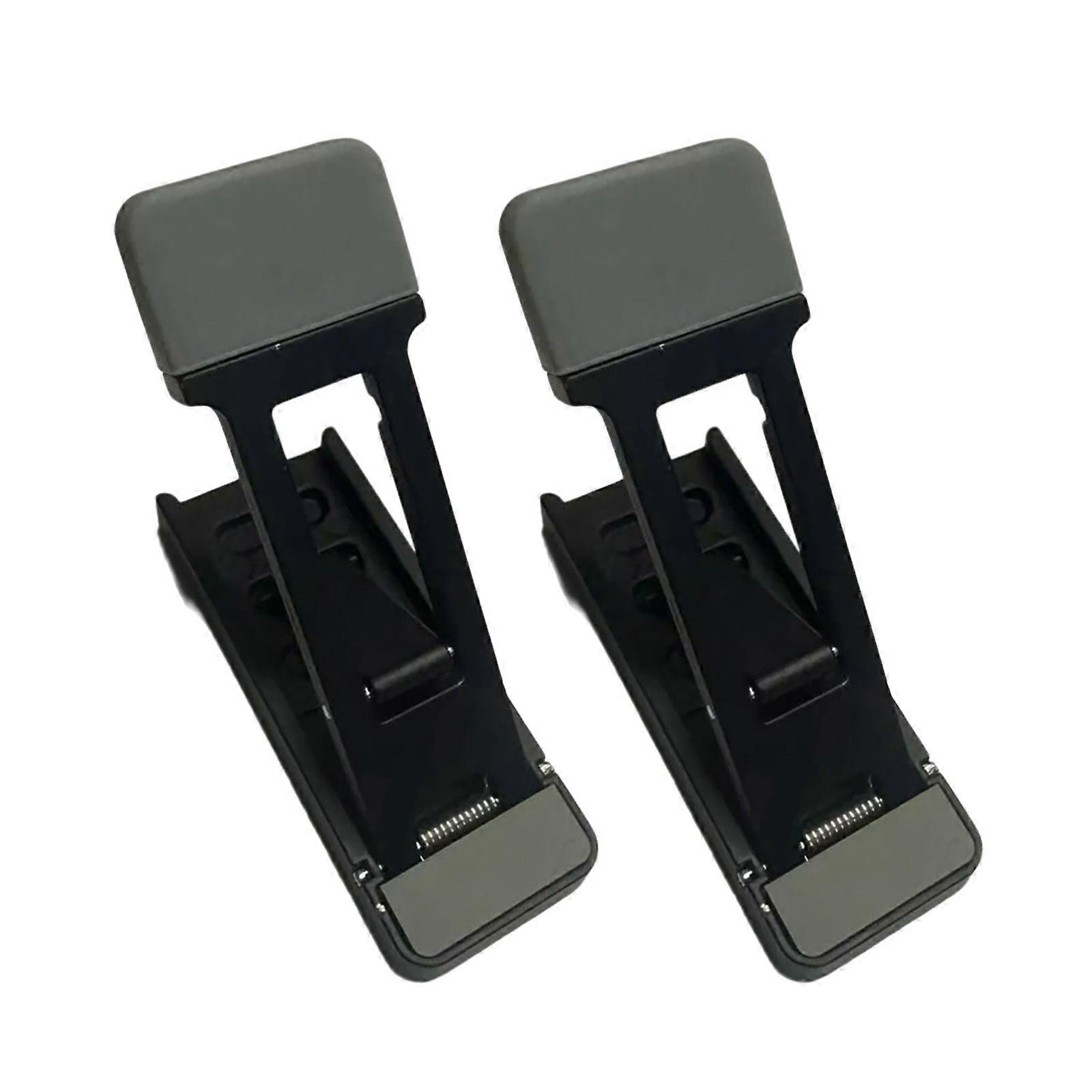 2Pcs Portable Foldable Laptop Support Stand Invisible Cooling Stand Adjustable Height Metal Laptop Tablets Support  Black