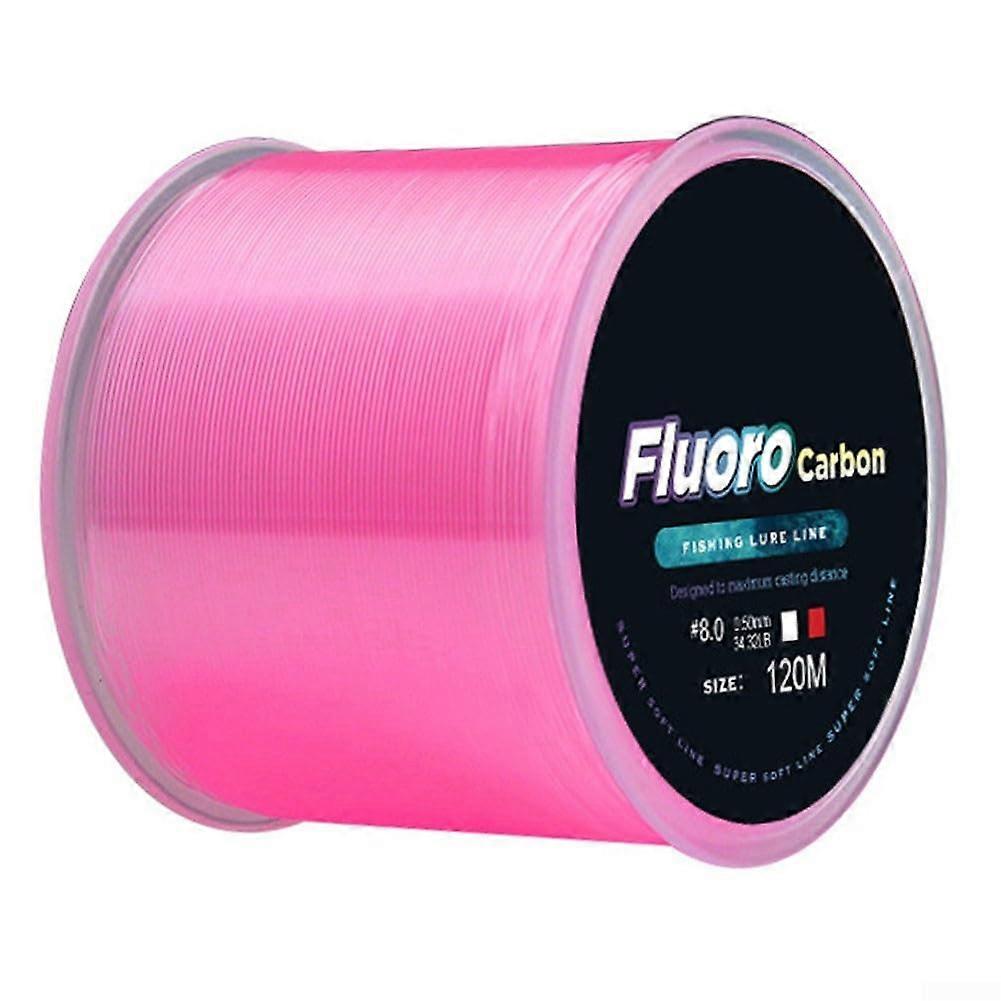 120m Fluorocarbon Fishing Line 2.0mm Pink - Advanced Casting Features, High Sensitivity, Low Visibility, Durable Material