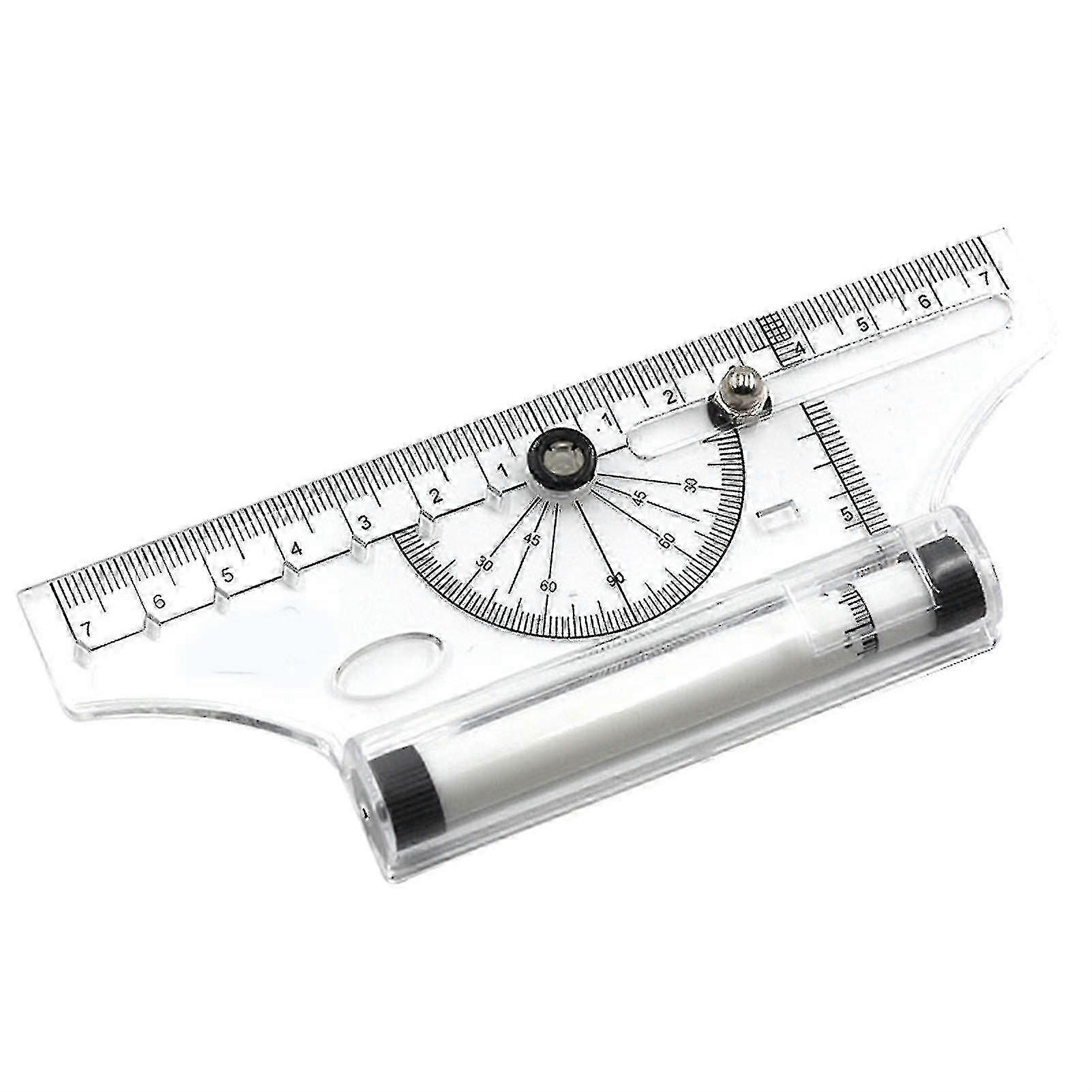 Multifunctional Drawing Ruler Portable Universal Parallel Ruler Practical Measuring Tool For School