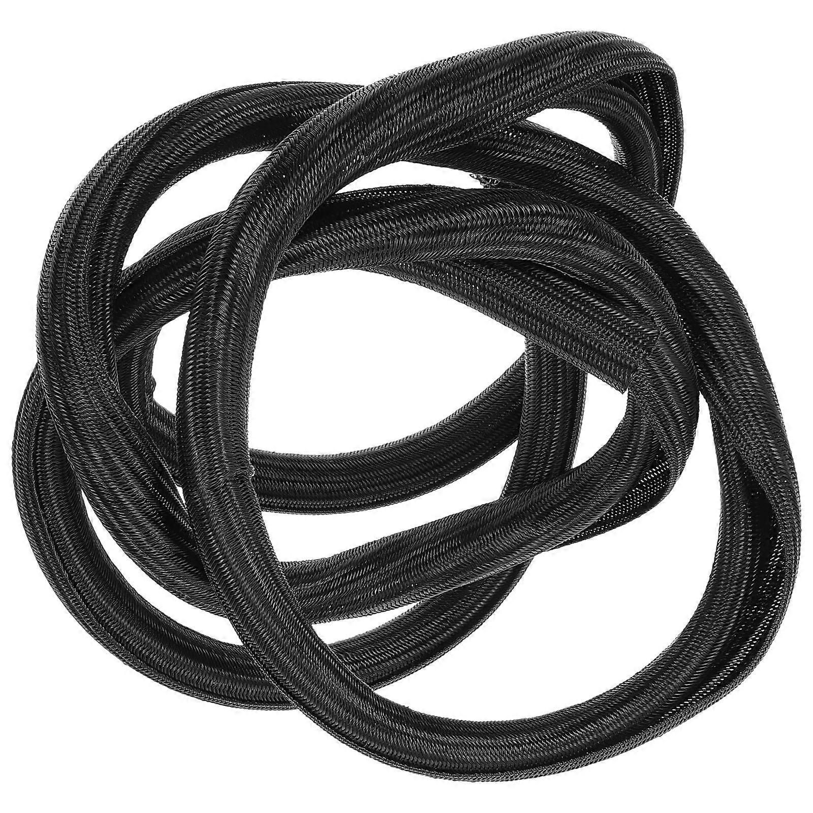 Cordon Wrapper Manchon de Câble Fil Organisation Bureau à domicile Noir 2000mm x 2mm x 2mm Résistant à l’usure 1Set