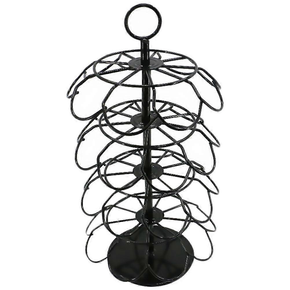 Rotate Coffee Capsule Rack 4-Layers Degree Rotation Coffee Lovers 36X18.7X18.7CM 1Pc