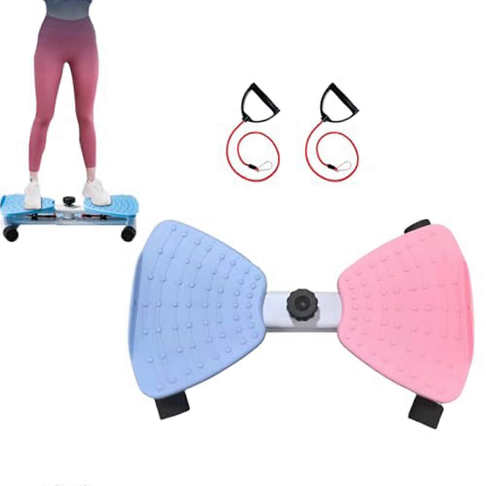 Abdominal Muscle Trainer With Resistance Bands Non Slip Twist Board Silent Operation Belly Fat Reduction