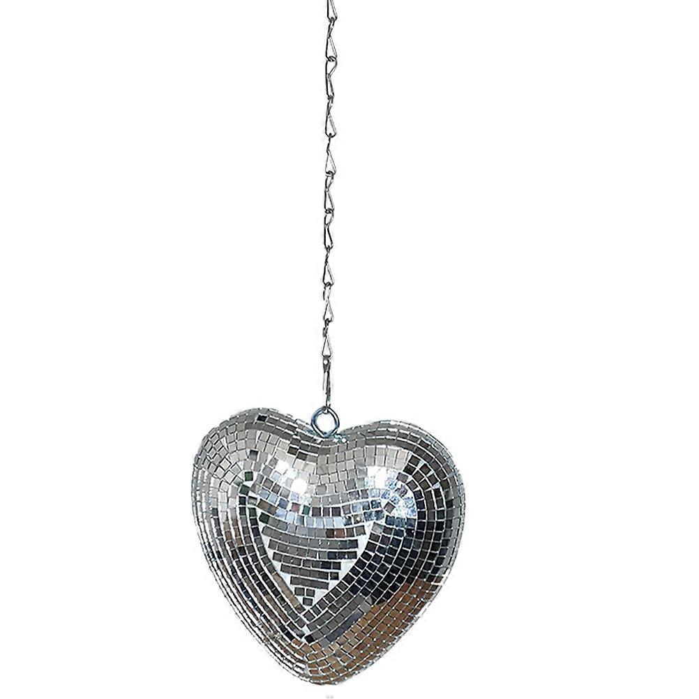 Heart Shaped Hanging Disco Ball Mirror Ornament for Parties, Bars, Home Decor, Celebrations – Festive Atmosphere Design