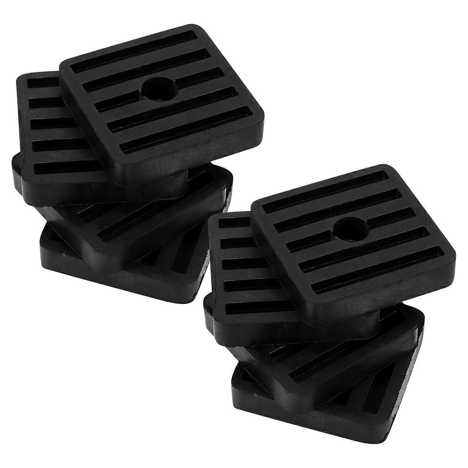 8pcs Air Conditioner Shock Pads, Rubber Vibration Mats for Outdoor Units, Non Slip Shockproof Design, Easy Installation, Sturdy Structure for Damage